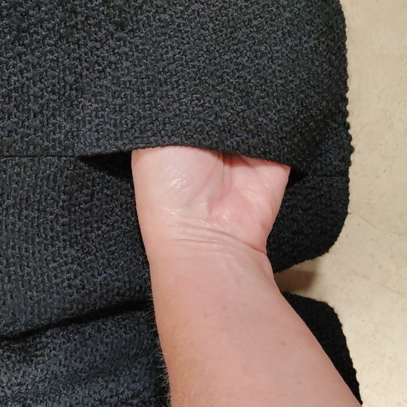 10W02 FINAL PRICE Lafayette 148 black virgin wool shawl collar blazer 10 - Picture 5 of 11